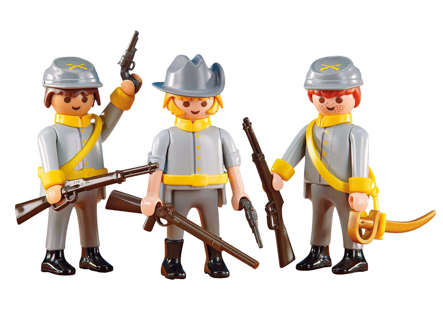 Playmobil 6276 3 Konföderierte (Folienverpackung) - plegobil