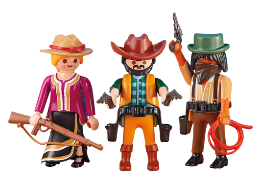 Playmobil 6278 Western 2 Cowboys mit Cowgirl (Folienverpackung) - plegobil