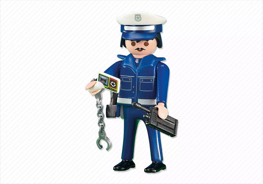 Playmobil 6284 City Action Polizeichef Blau (Folienverpackung) - plegobil