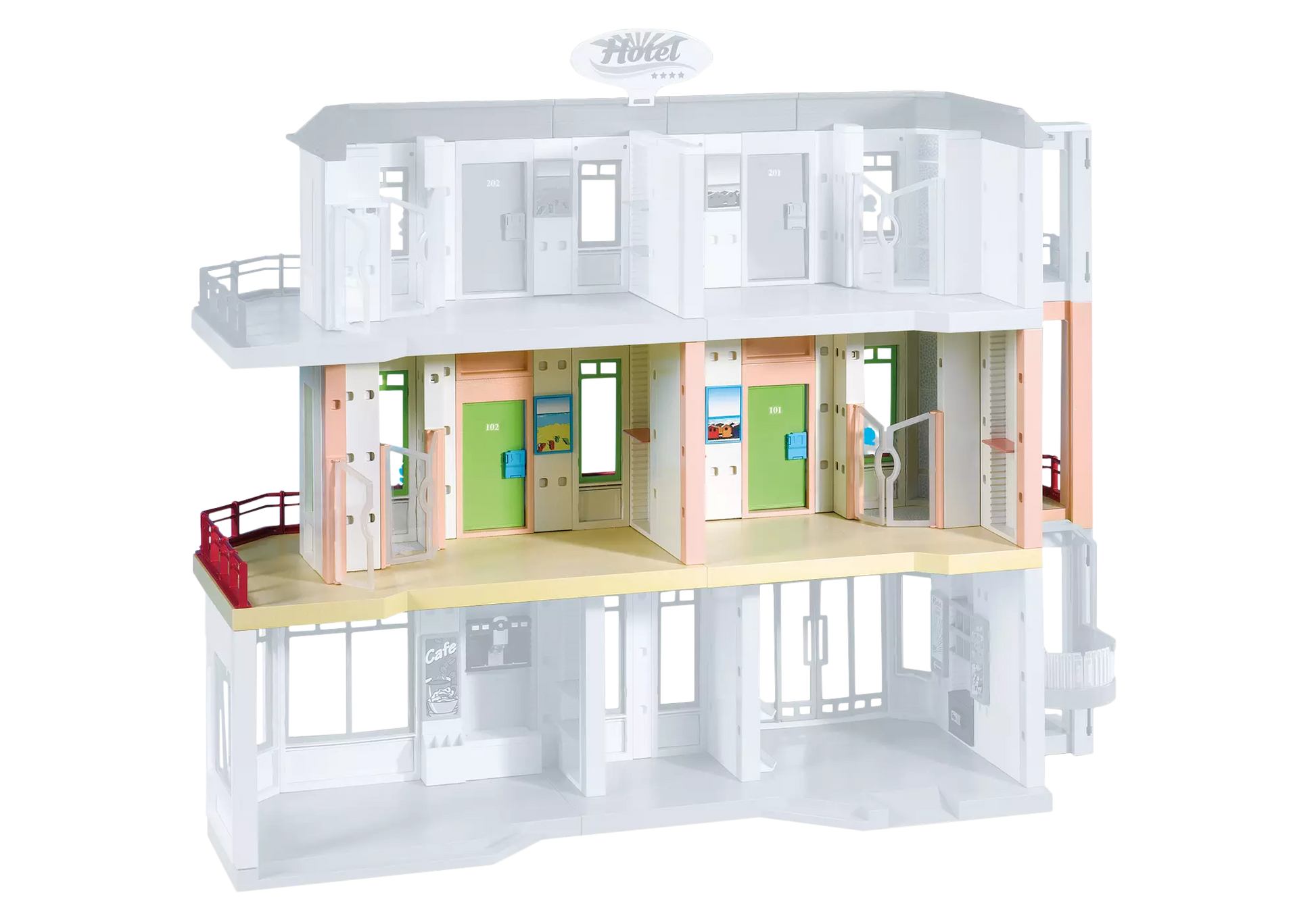 Playmobil 6296 Summer Fun Etagenergänzung für großes Ferienhotel (Folienverpackung) - plegobil