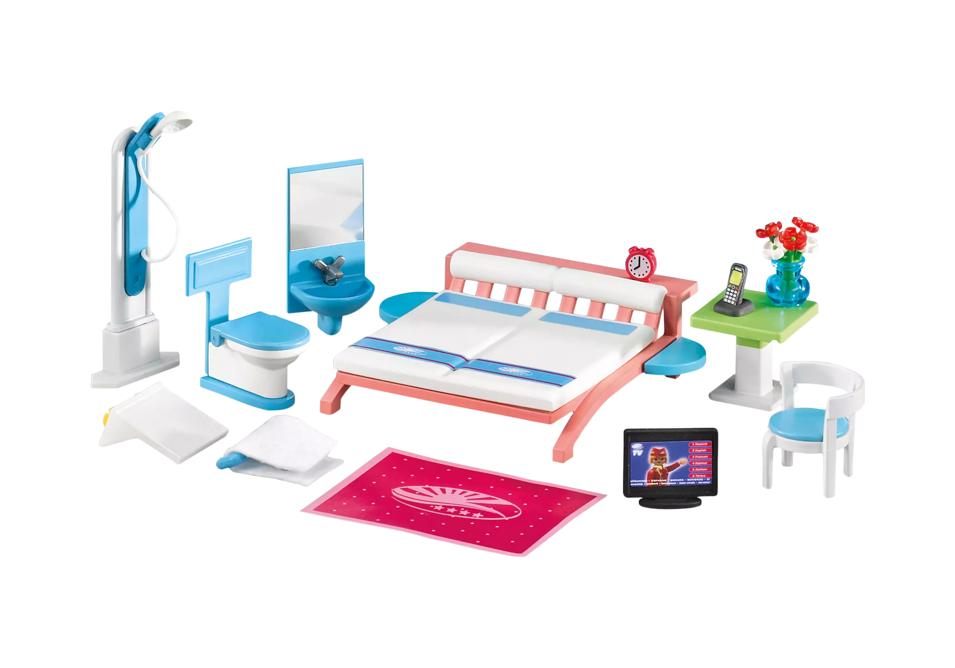 Playmobil 6297 Summer Fun Zimmereinrichtung Großes Ferienhotel (Folienverpackung) - plegobil