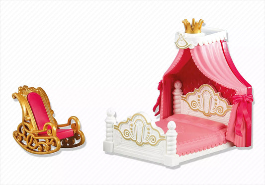 Playmobil 6302 Princess Himmelbett mit Schaukelstuhl (Folienverpackung) - plegobil