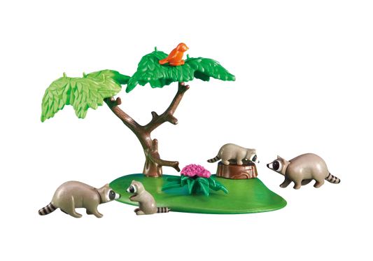 Playmobil 6317 Waschbärenfamilie (Folienverpackung) - plegobil