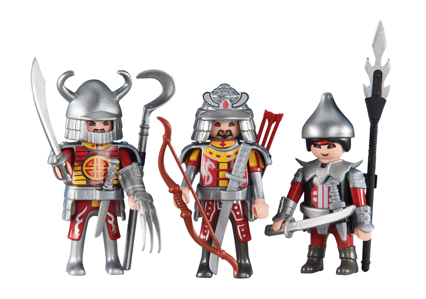 Playmobil 6326 Knights 3 Rote Asia Ritter (Folienverpackung) - plegobil