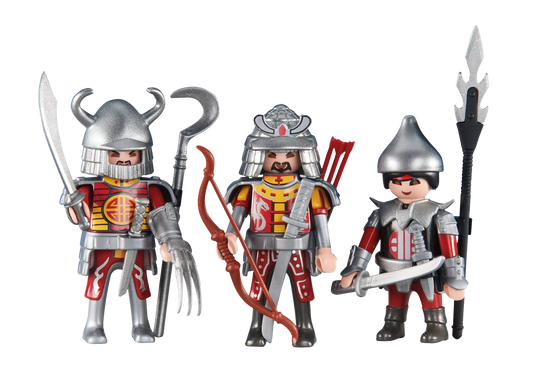 Playmobil 6326 Knights 3 Rote Asia Ritter (Folienverpackung) - plegobil