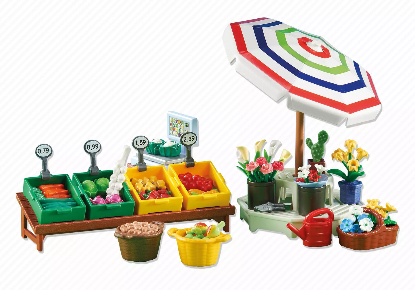 Playmobil 6335 City Life Obst-, Gemüse-, und Blumenstand (Folienverpackung) - plegobil
