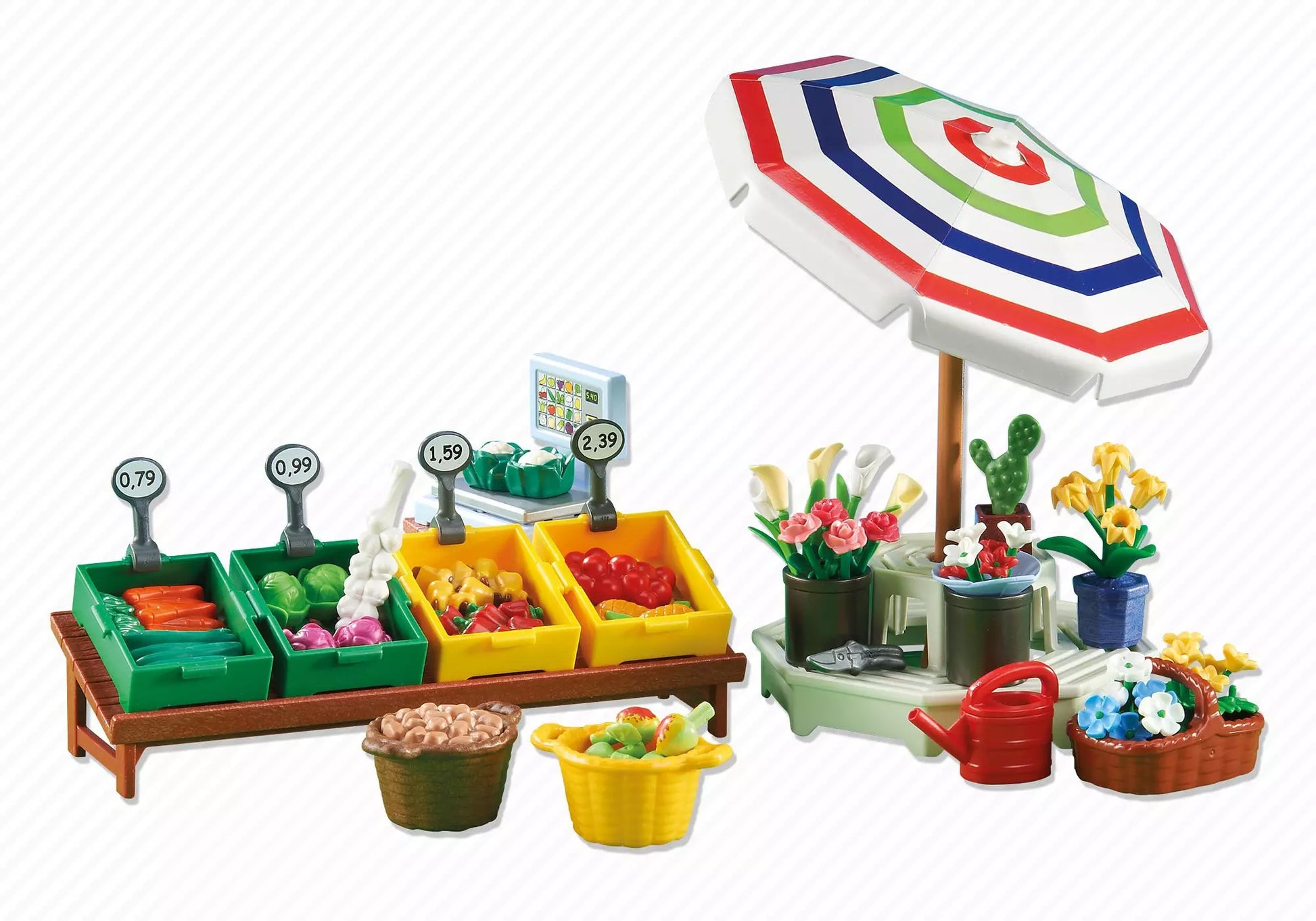 Playmobil 6335 City Life Obst-, Gemüse-, und Blumenstand (Folienverpackung) - plegobil