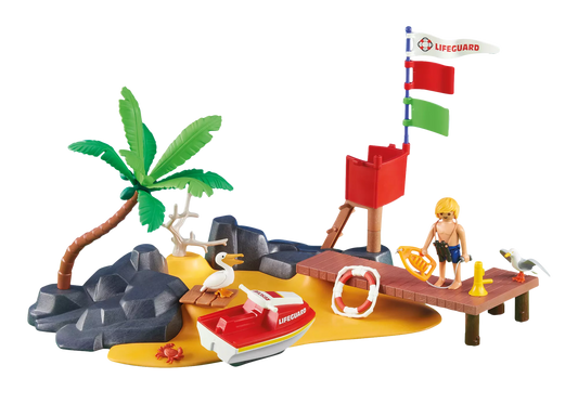 Playmobil 6346 Strandwache mit Jet-Ski (Folienverpackung) - plegobil