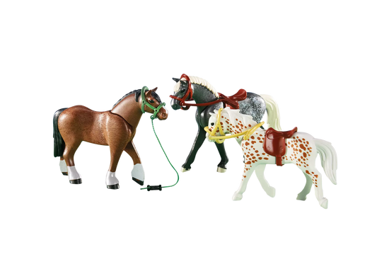 Playmobil 6360 3 Pferde (Folienverpackung) - plegobil