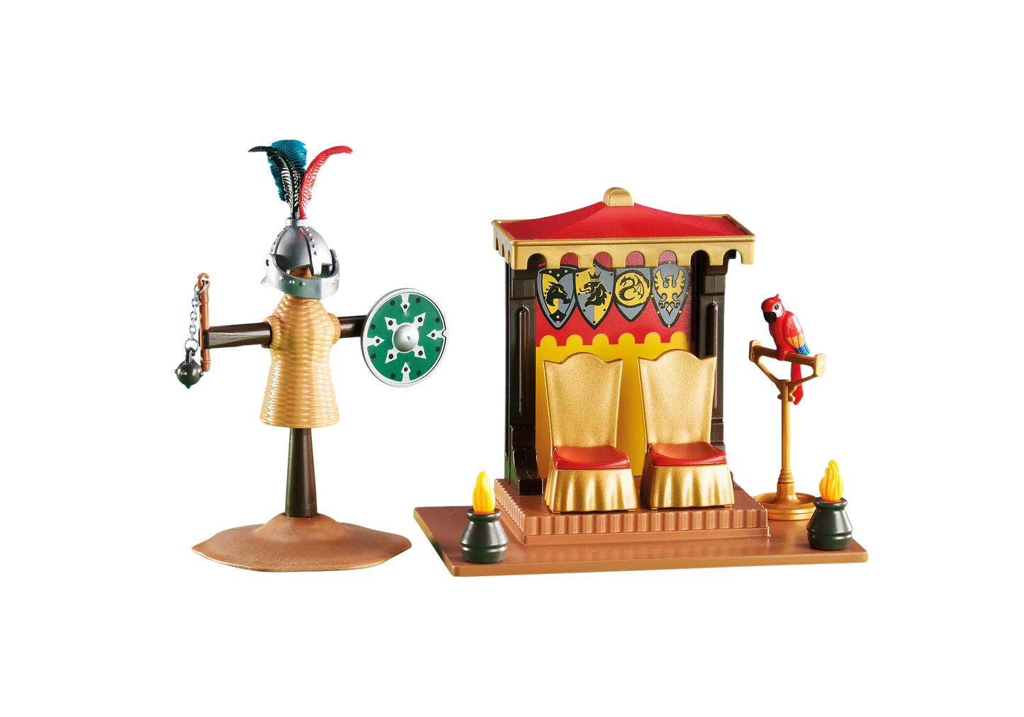 Playmobil 6375 Knights Königliche Turnierloge mit Stechpuppe (Folienverpackung) - plegobil