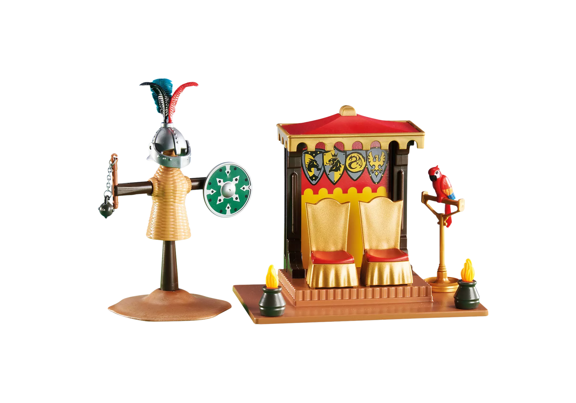 Playmobil 6375 Knights Königliche Turnierloge mit Stechpuppe (Folienverpackung) - plegobil