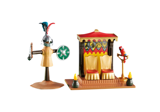 Playmobil 6375 Knights Königliche Turnierloge mit Stechpuppe (Folienverpackung) - plegobil