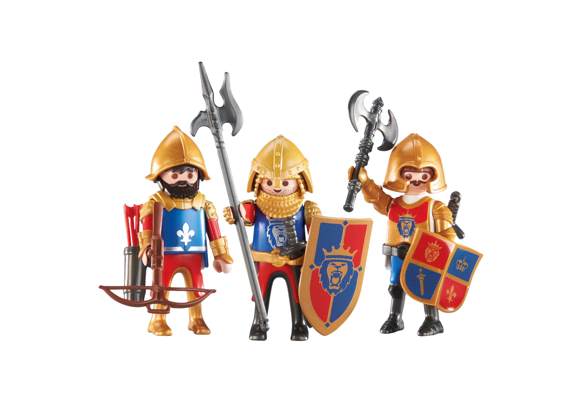 Playmobil 6379 Knights 3 Löwenritter (Folienverpackung) - plegobil