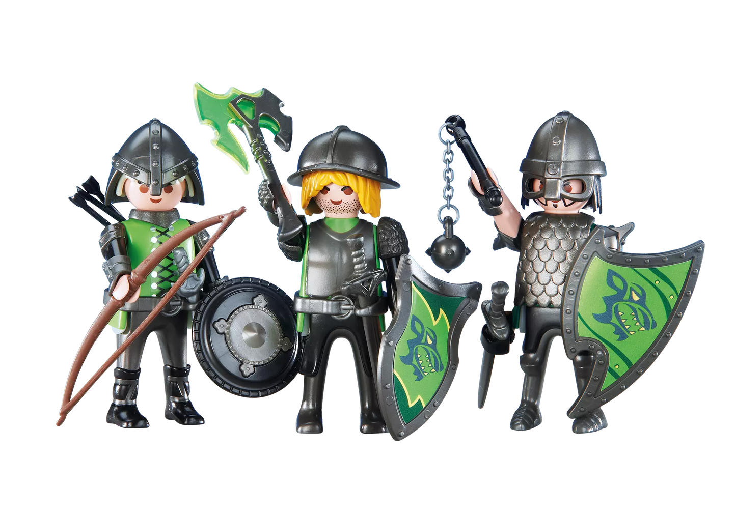 Playmobil 6383 Knights 3 Wolfsritter (Folienverpackung) - plegobil