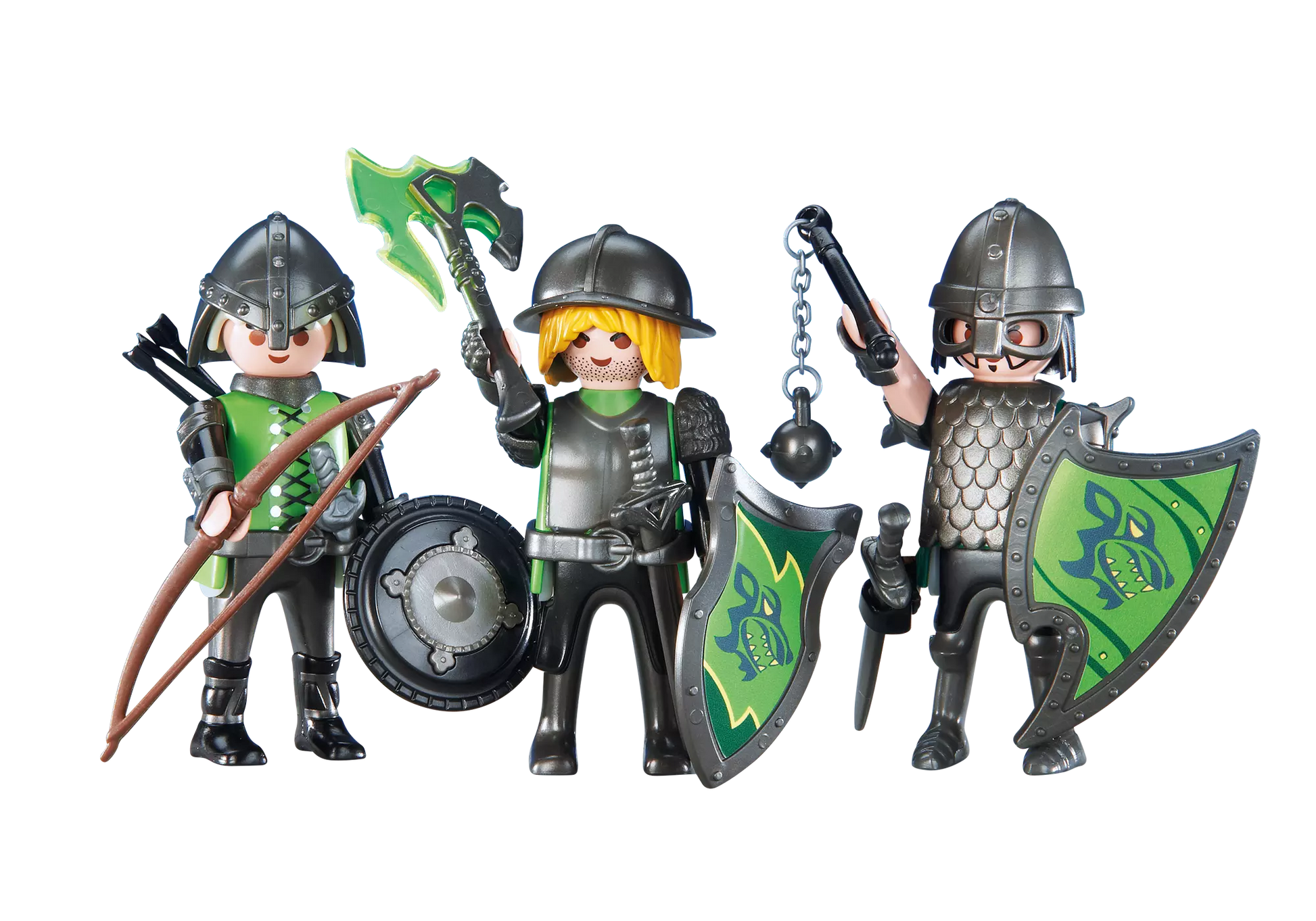 Playmobil 6383 Knights 3 Wolfsritter (Folienverpackung) - plegobil