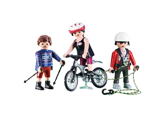 Playmobil 6396 3 Outdoor Bergsportler (Folienverpackung) - plegobil