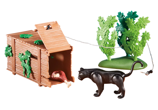 Playmobil 6422 Lebendfalle mit Panther (Folienverpackung) - plegobil