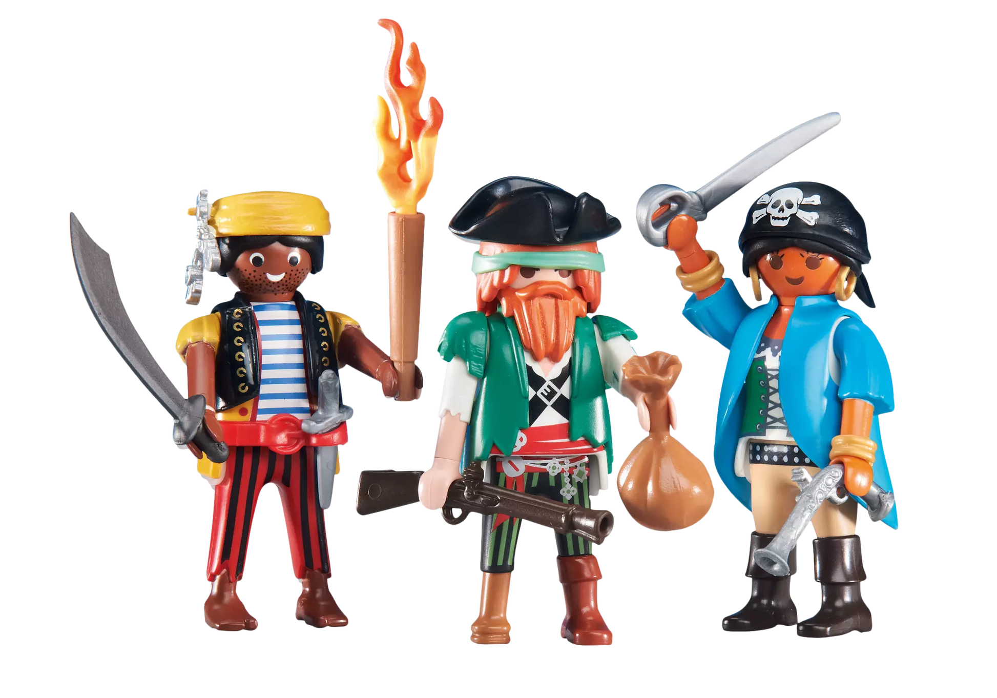 Playmobil 6434 Pirates 3 Piraten (Folienverpackung) - plegobil
