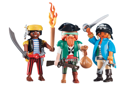 Playmobil 6434 Pirates 3 Piraten (Folienverpackung) - plegobil