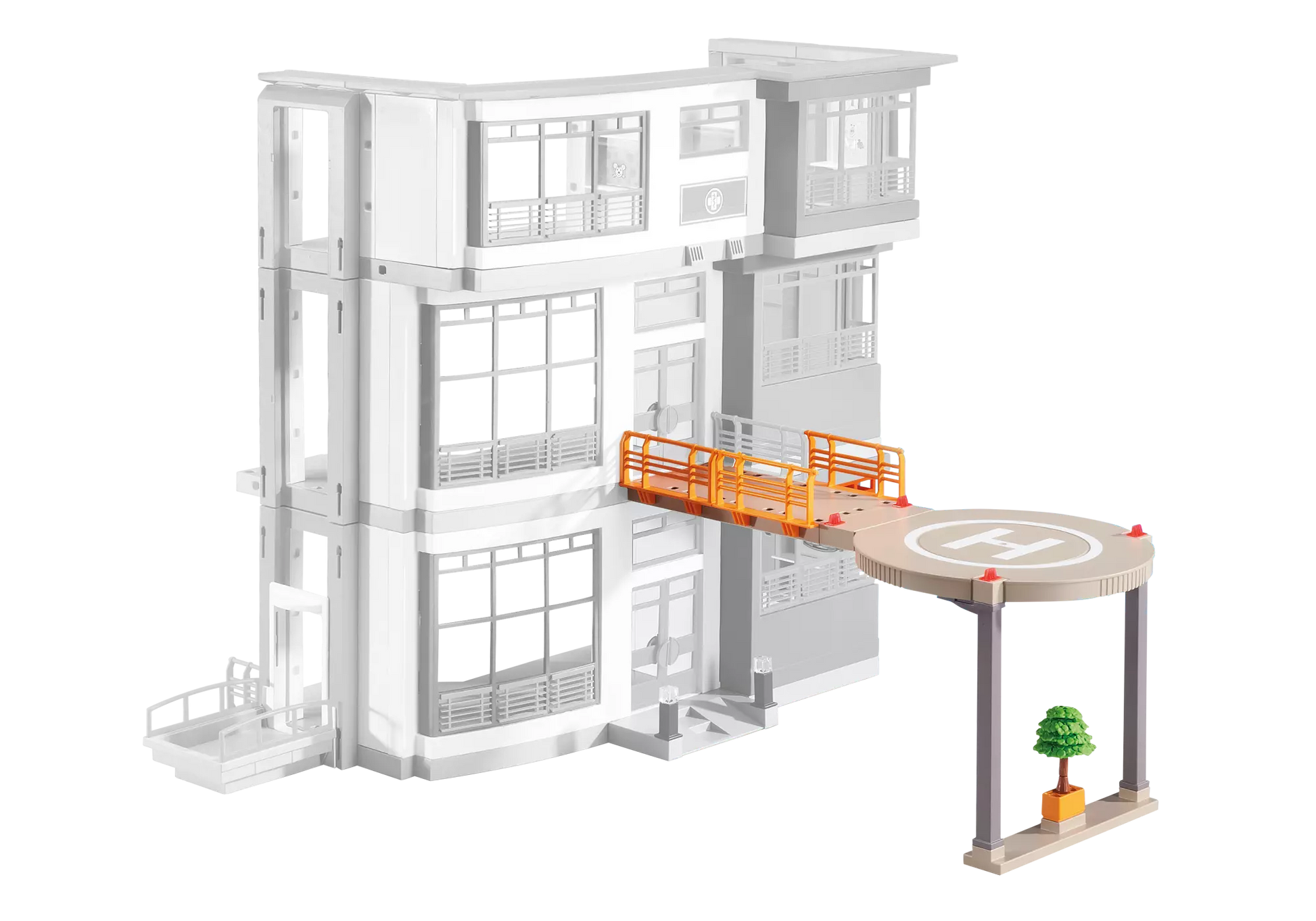 Playmobil 6445 City Life Hubschrauberlandeplatz Krankenhaus (Folienverpackung) - plegobil