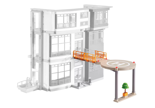 Playmobil 6445 City Life Hubschrauberlandeplatz Krankenhaus (Folienverpackung) - plegobil