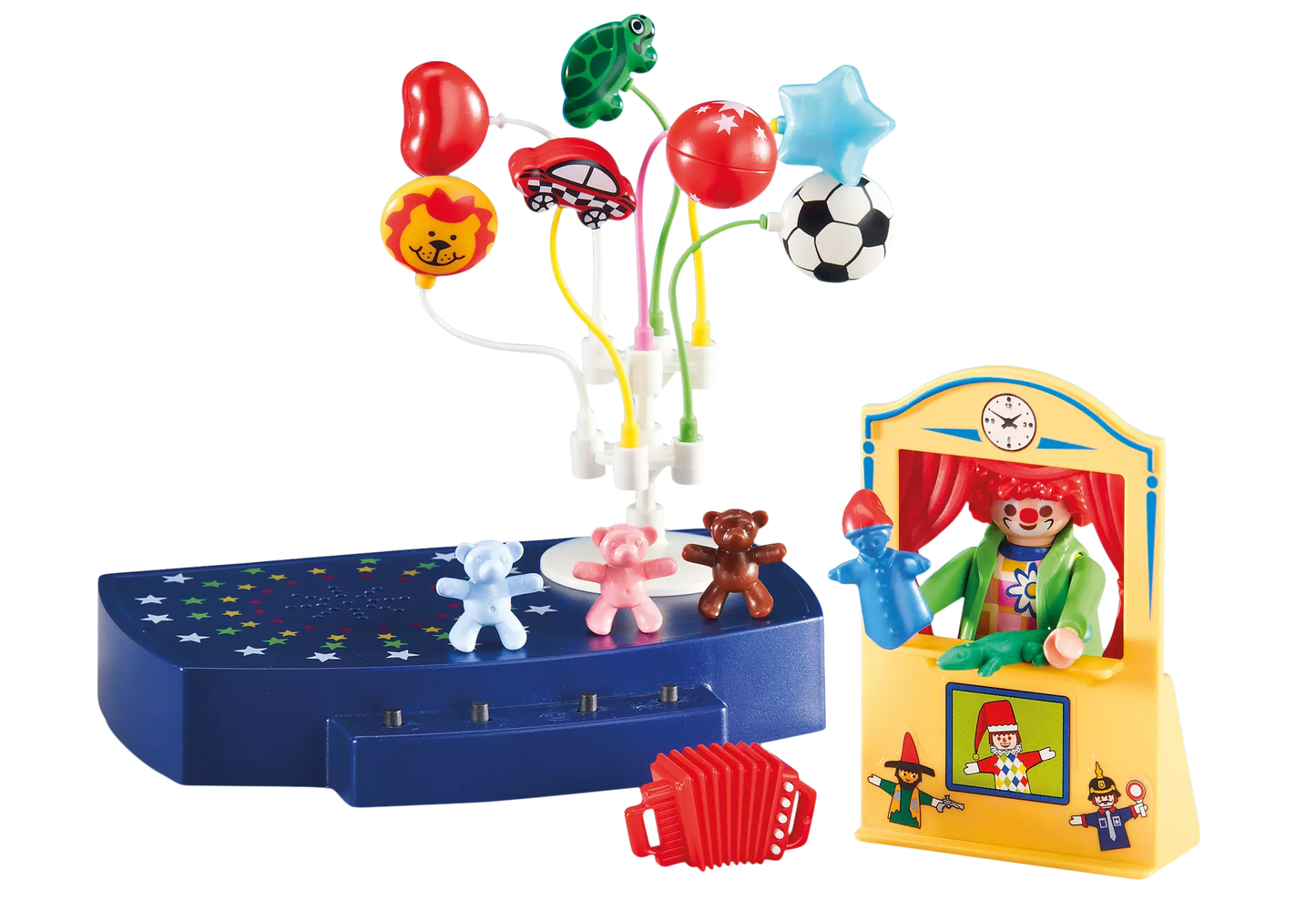 Playmobil 6448 Fröhlicher Clown mit Kasperltheater und Musikbühne (Folienverpackung) - plegobil