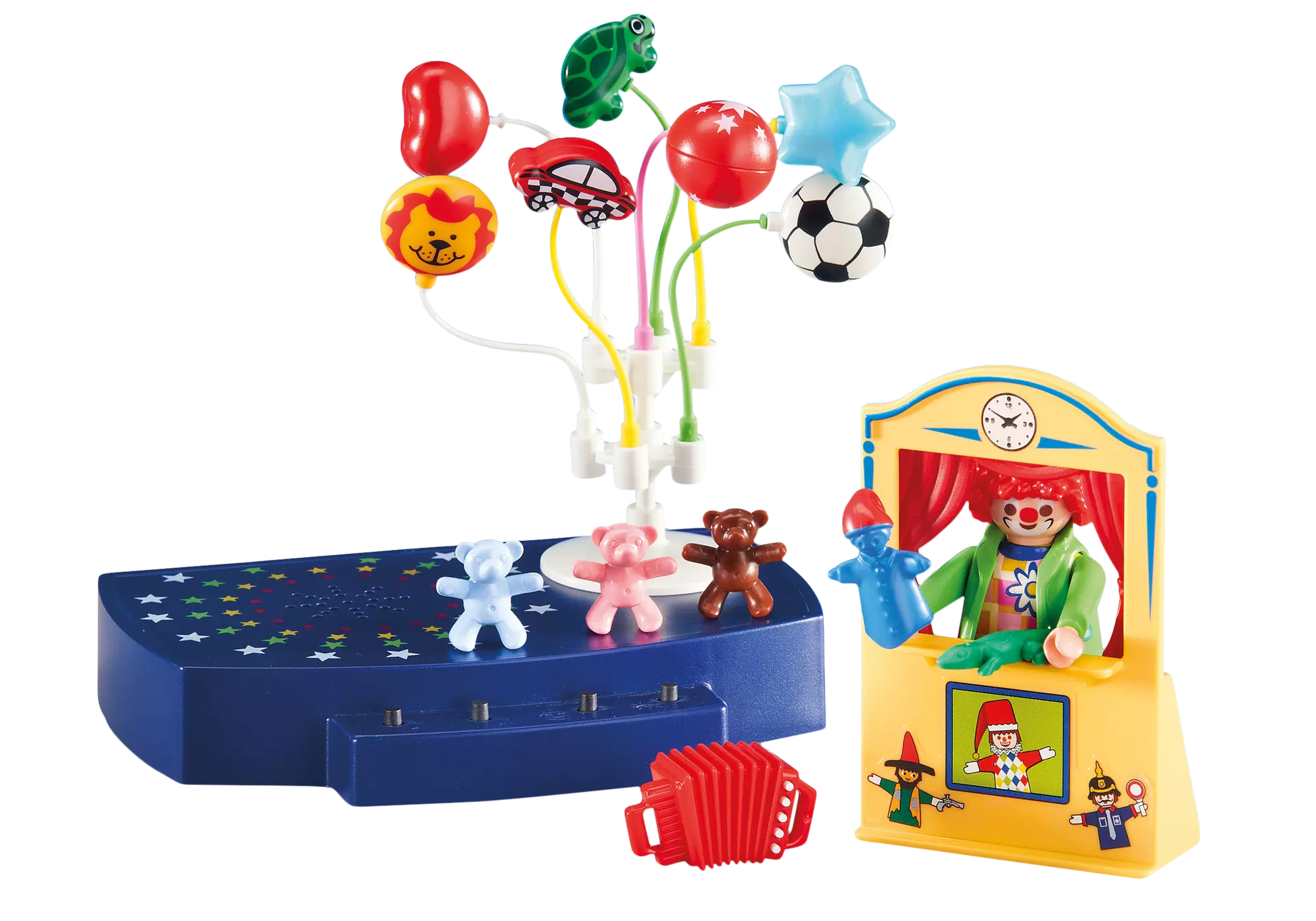 Playmobil 6448 Fröhlicher Clown mit Kasperltheater und Musikbühne (Folienverpackung) - plegobil