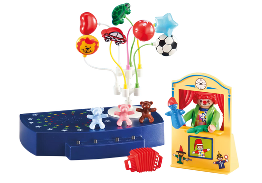 Playmobil 6448 Fröhlicher Clown mit Kasperltheater und Musikbühne (Folienverpackung) - plegobil