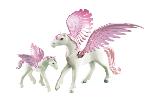 Playmobil 6461 Pegasus mit Fohlen (Folienverpackung) - plegobil