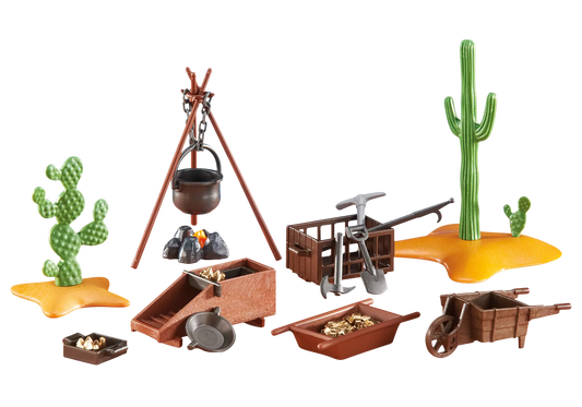 Playmobil 6479 Western Goldgräbercamp (Folienverpackung) - plegobil