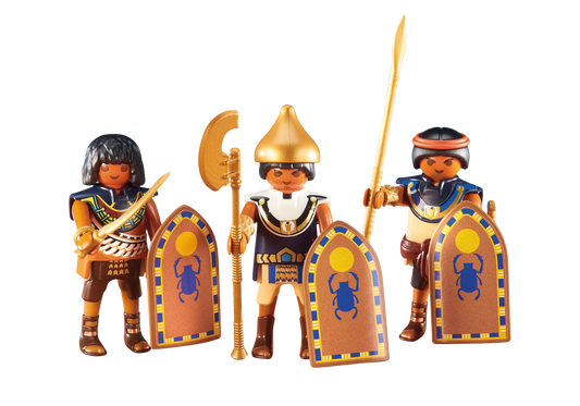 Playmobil 6488 History 3 ägyptische Soldaten (Folienverpackung) - plegobil