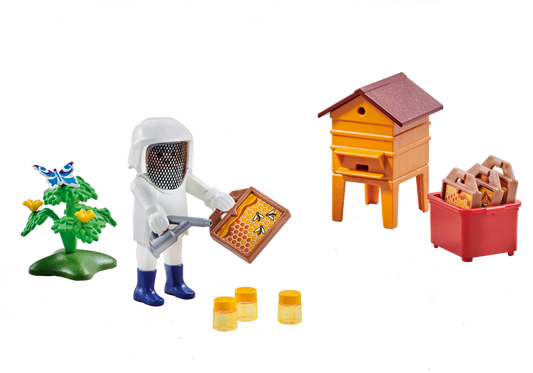 Playmobil 6573 Country Imker mit Bienenstock (Folienverpackung) - plegobil