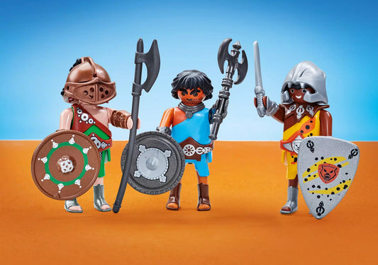 Playmobil 6590 History Drei Gladiatoren (Folienverpackung) - plegobil