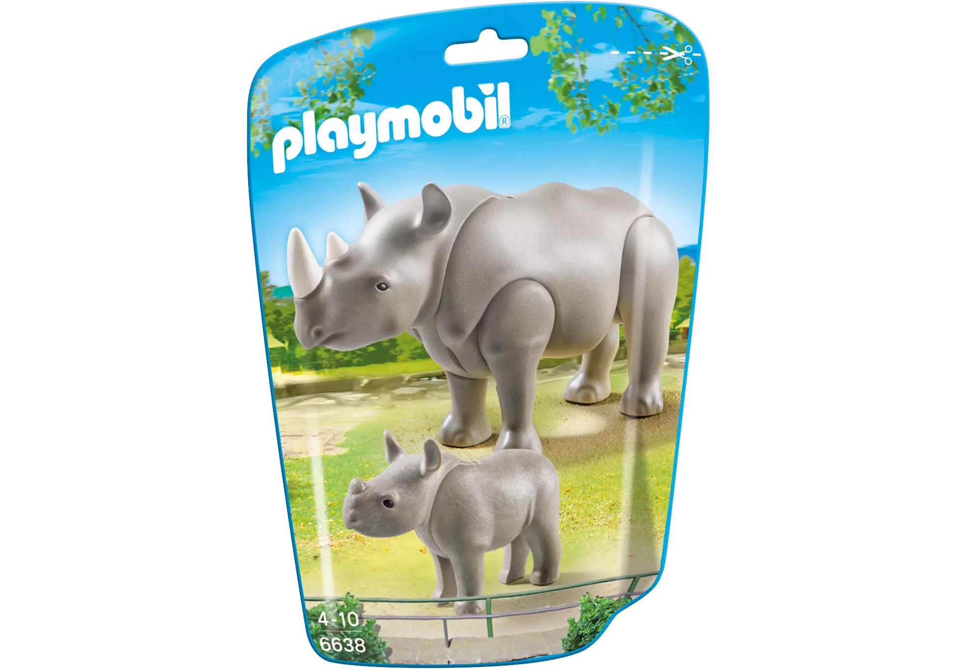 Playmobil 6638 Nashorn mit Baby - plegobil