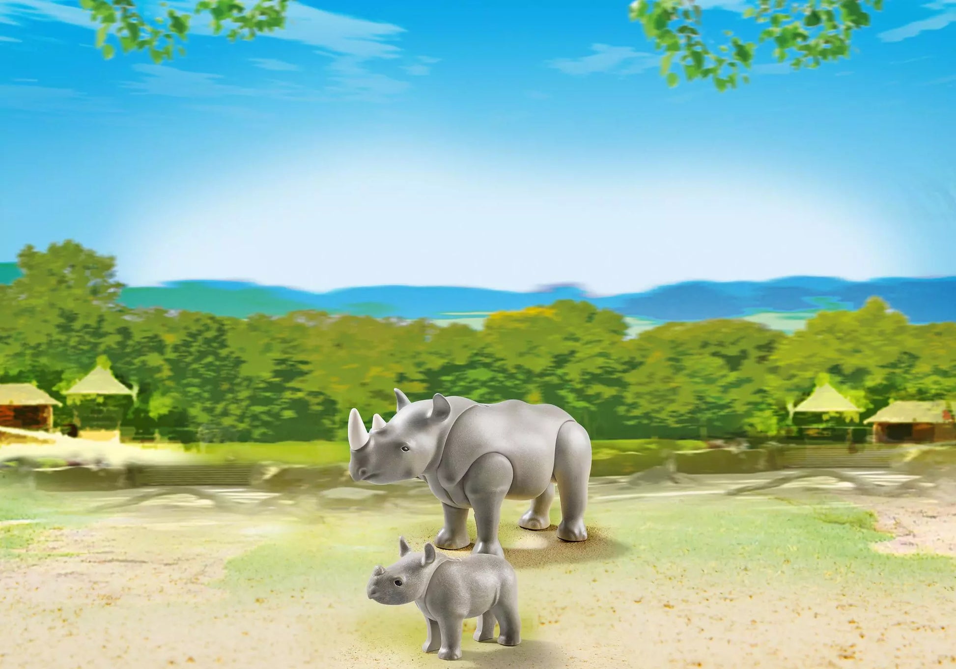 Playmobil 6638 Nashorn mit Baby - plegobil