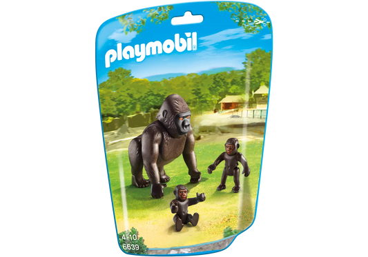 Playmobil 6639 Gorilla mit Babys - plegobil