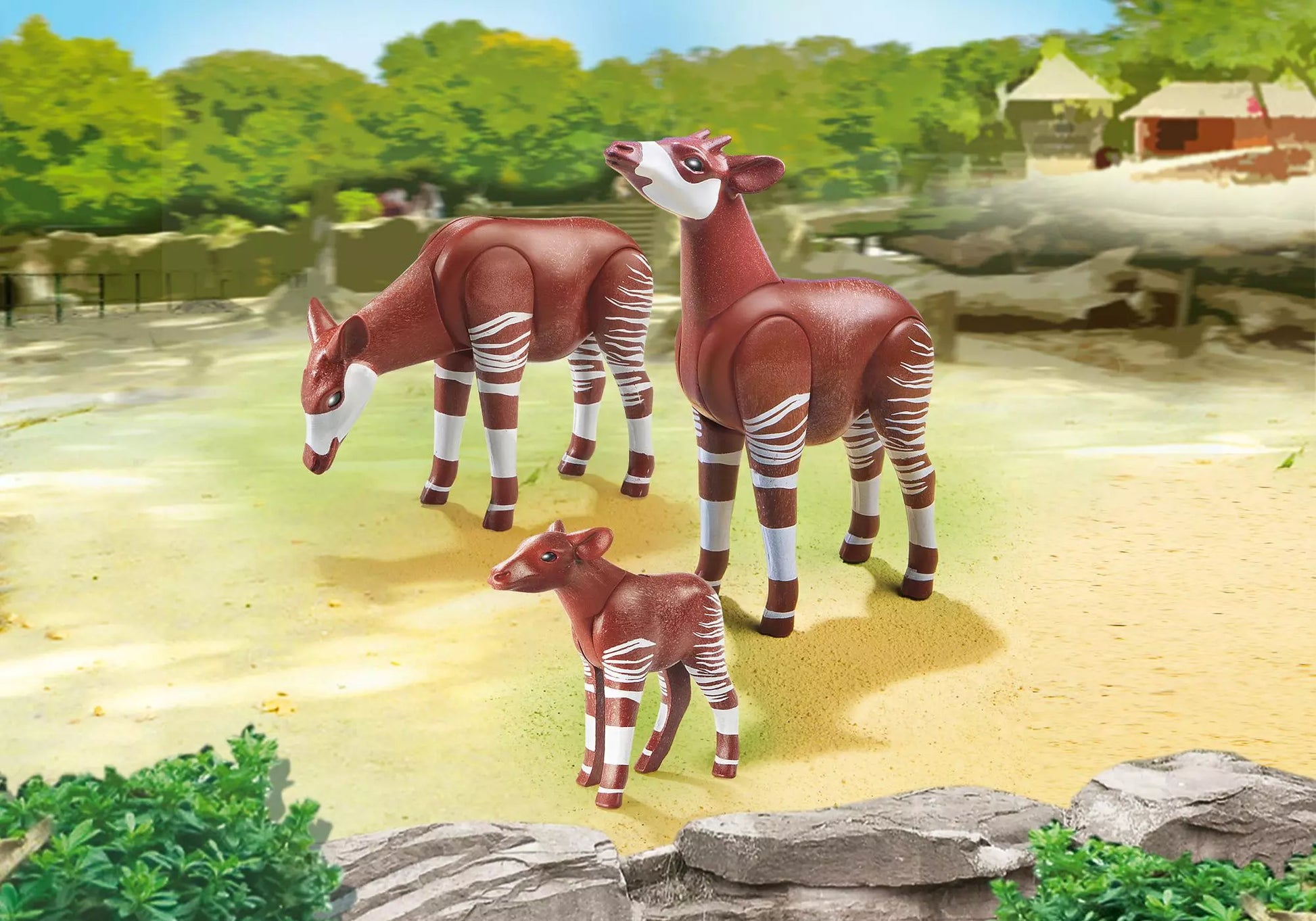 Playmobil 6643 Wild Life 2 Okapis mit Baby - plegobil