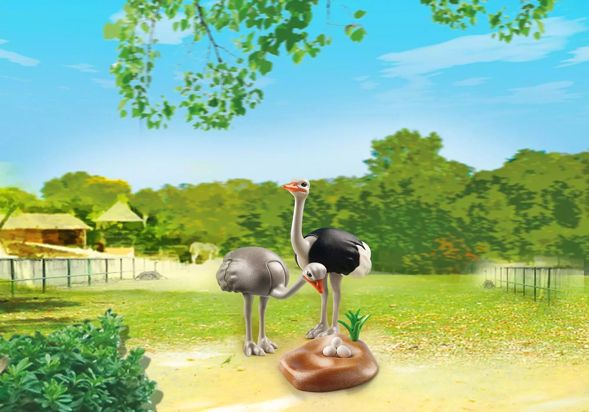 Playmobil 6646 Straußenpaar mit Nest - plegobil
