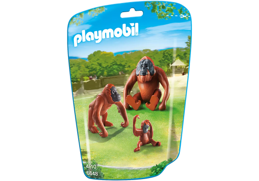 Playmobil 6648 2 Orang-Utans mit Baby - plegobil