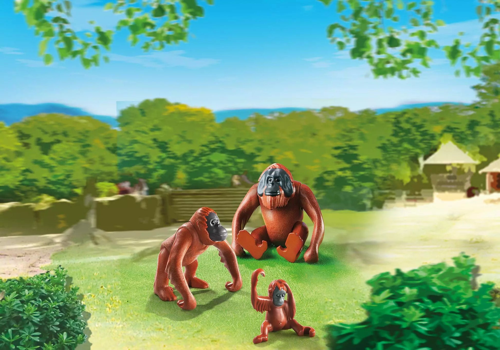 Playmobil 6648 2 Orang-Utans mit Baby - plegobil