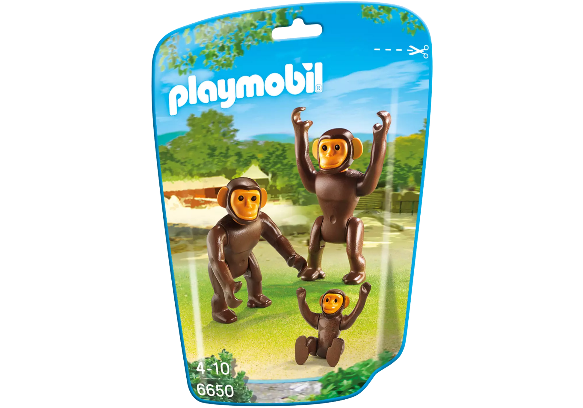 Playmobil 6650 2 Schimpansen mit Baby - plegobil