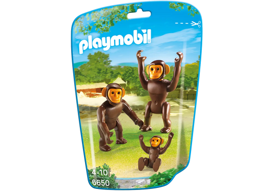 Playmobil 6650 2 Schimpansen mit Baby - plegobil