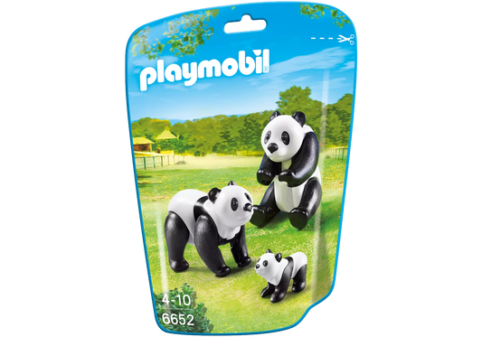 Playmobil 6652 Panda-Eltern mit Baby - plegobil