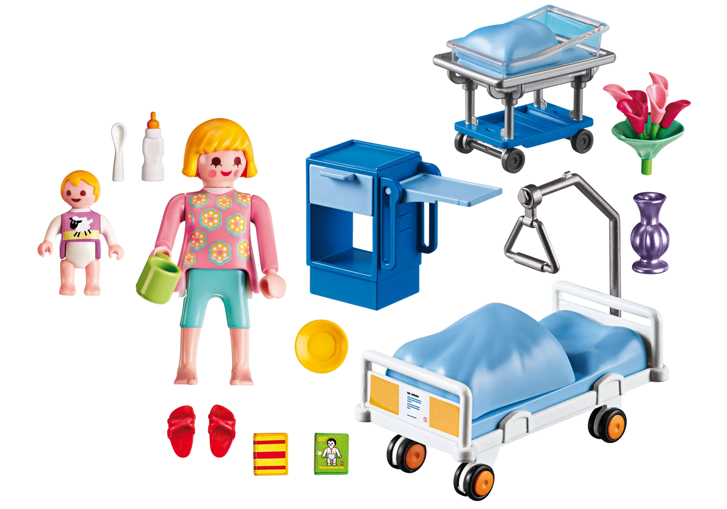 Playmobil 6660 City Life Krankenzimmer mit Babybett - plegobil