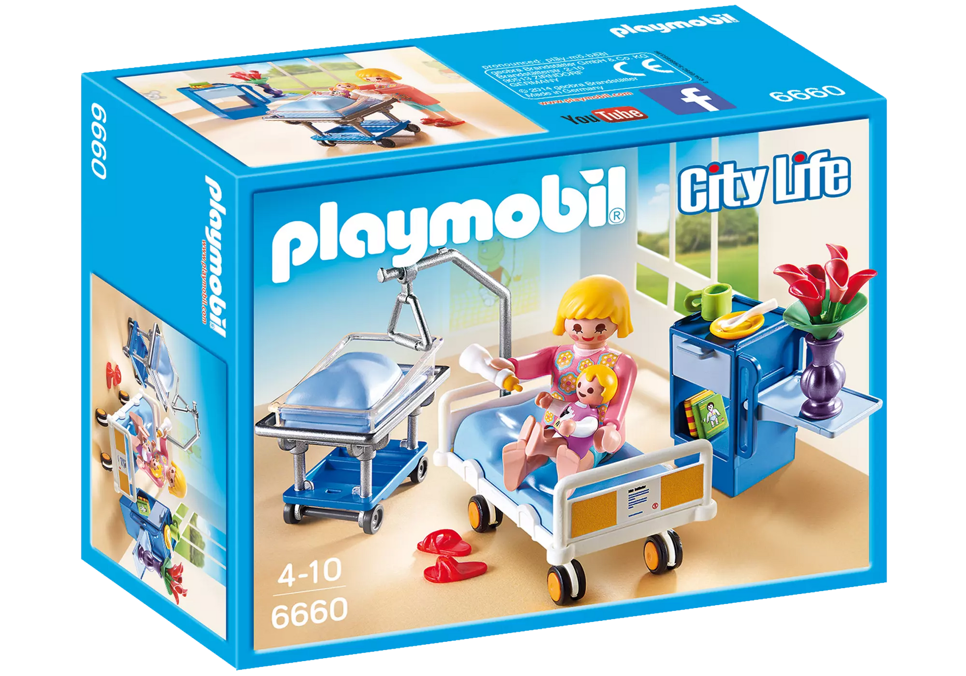 Playmobil 6660 City Life Krankenzimmer mit Babybett - plegobil