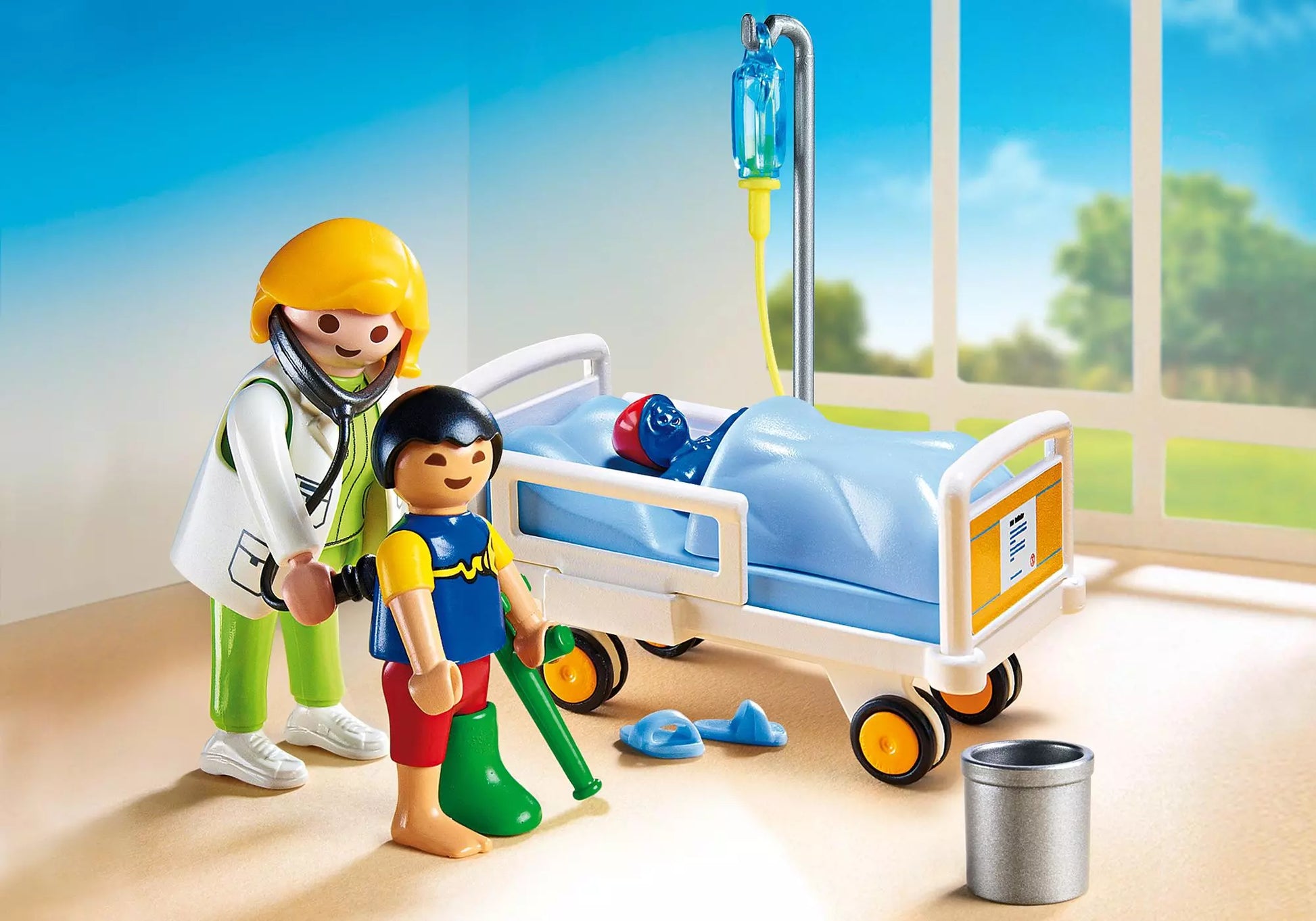 Playmobil 6661 City Life Ärztin am Kinderkrankenbett - plegobil