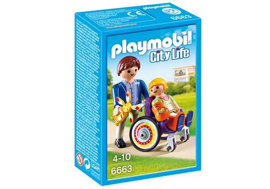 Playmobil 6663 City Life Kind im Rollstuhl - plegobil