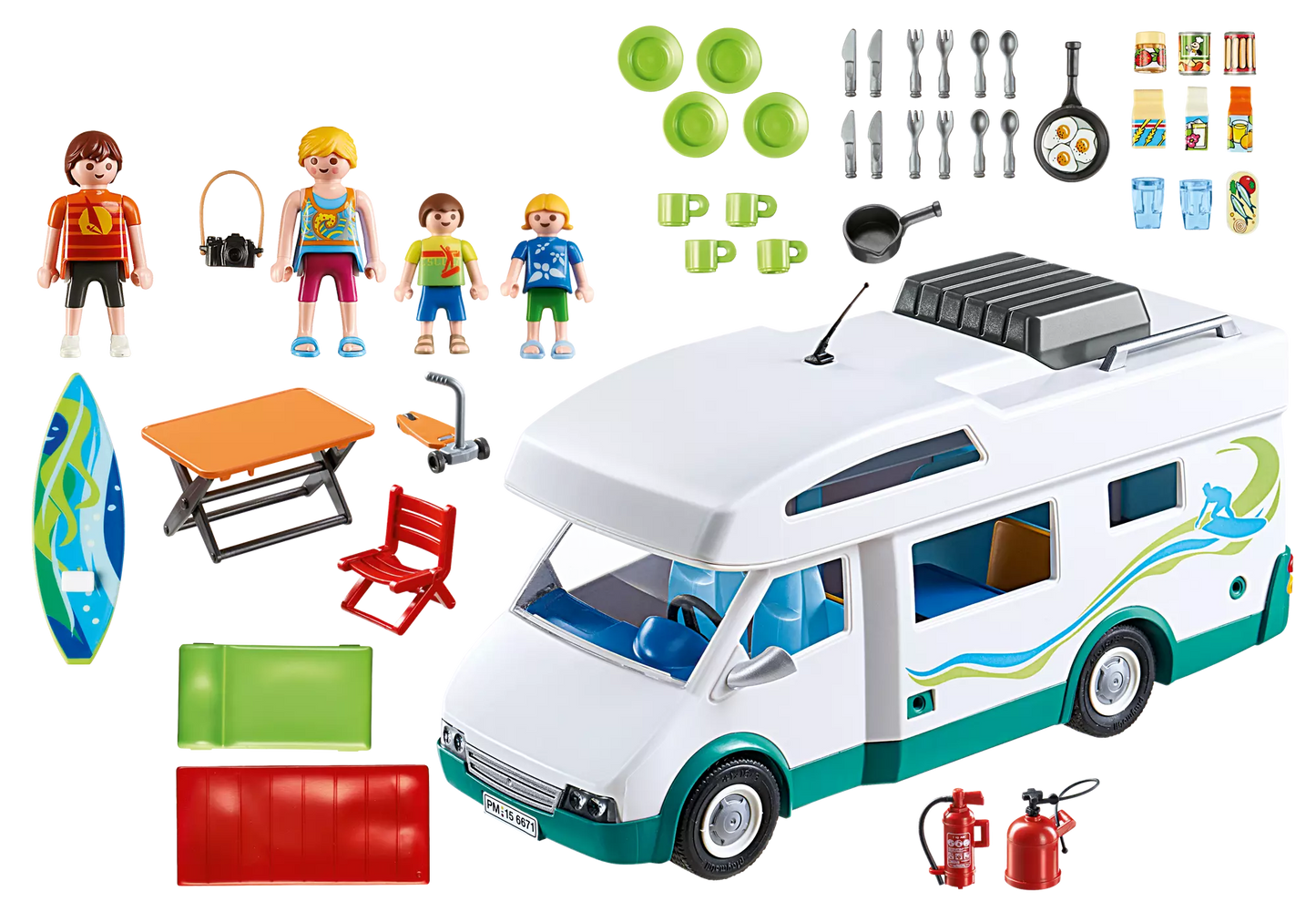 Playmobil 6671 Family Fun Familienwohnmobil - plegobil