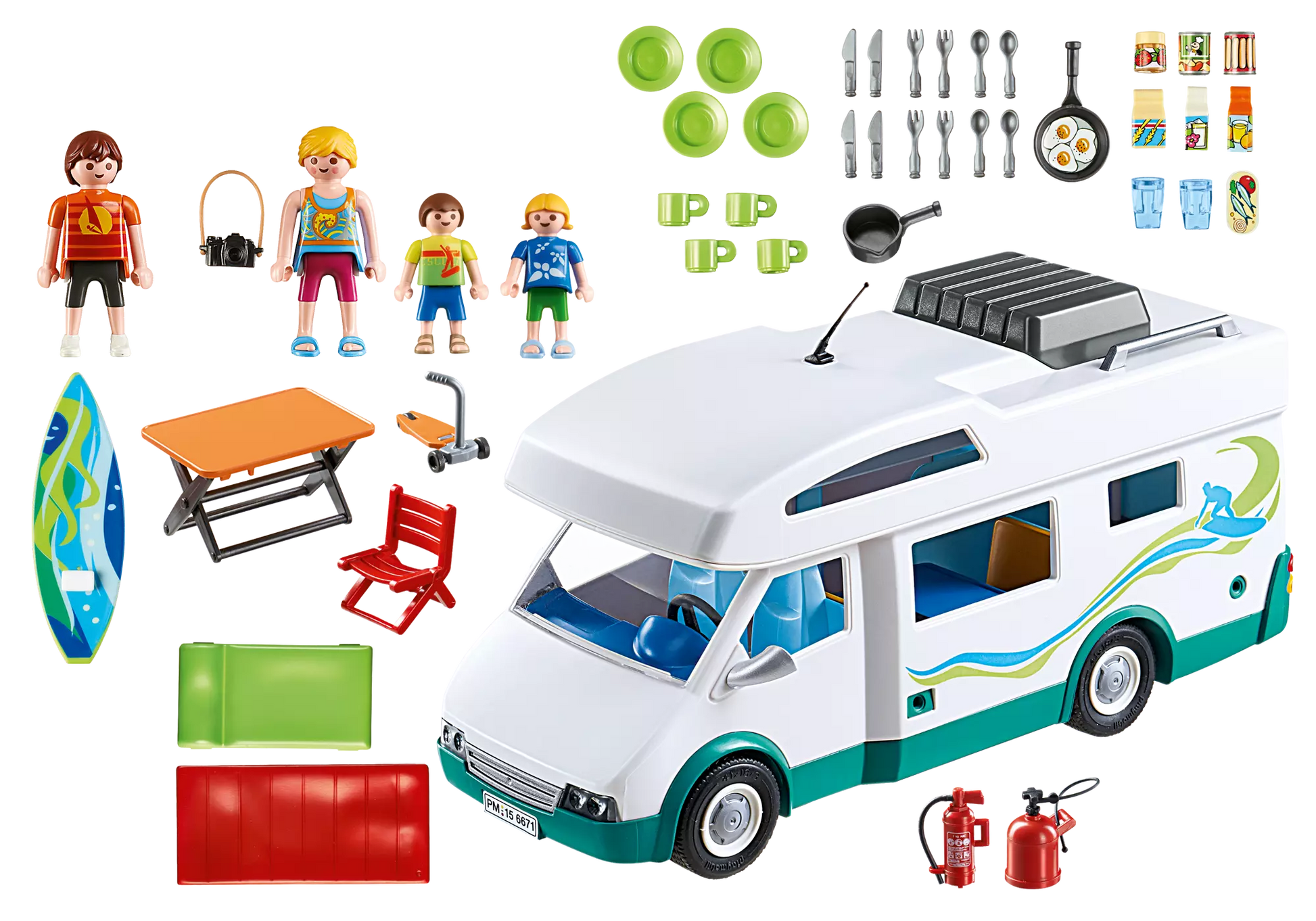 Playmobil 6671 Family Fun Familienwohnmobil - plegobil