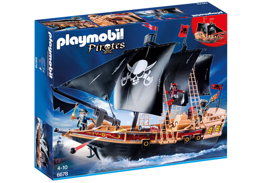 Playmobil 6678 Pirates Piratenkampfschiff inkl. Kanonen - plegobil
